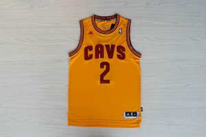 Maillot De Basket Cleveland Cavaliers Kyrie Irving 2 Tissus Sportif Fans Edition Jaune